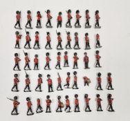 Collection of principally Britains lead model footsoldiers, variously equipped (playworn) (1 box)