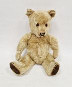 Early 20th century mohair teddy bear, 40cm long approx.