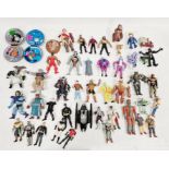 Collection of vintage children's figures to include Batman, Star Trek, Disney's Gargoyles,