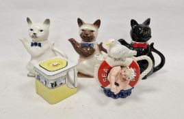 Cardew Design novelty teapot 'Sea and Tea', limited edition 529/5000, three cat pots and a 'The
