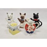 Cardew Design novelty teapot 'Sea and Tea', limited edition 529/5000, three cat pots and a 'The