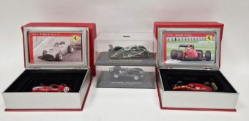 Four IXO diecast model cars to include LMM030 Bentley EXP Speed 8 #8 3rd Le Mans 2001, LM1957 Jaguar