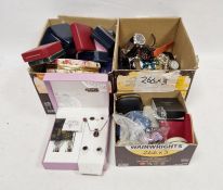 Costume jewellery and various jewellery boxes (3 boxes)
