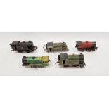 Four Hornby O' gauge tinplate 0-4-0 locomotives to include 2 x Hornby Great Western 6600