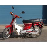 1993,Honda Cub Economy 90 moped/scooter ,HA02, V5C document avaliable ( V62 Applicationfor a vehicle