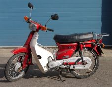 1993,Honda Cub Economy 90 moped/scooter ,HA02, V5C document avaliable ( V62 Applicationfor a vehicle