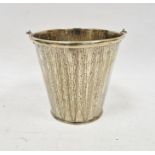 Gilt metal champagne bucket with handle, bark effect detail, 13cm high (2) Condition ReportLight