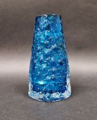Geoffrey Baxter for Whitefriars kingfisher blue vase, (with damage) 18cm high Condition Report One