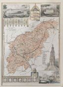 Large quantity of etchings and prints to include maps - Shropshire, Worcestershire, etc and an