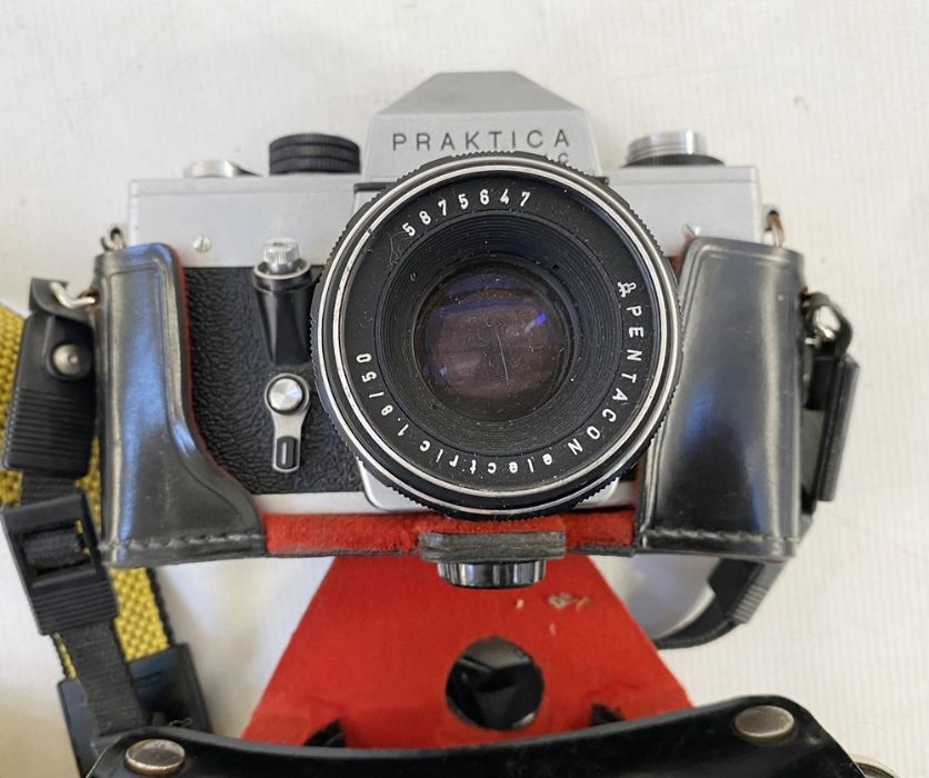 Zenit EM camera, cased, a Contax 139 quartz camera with Yashica lens, a Canon Pellix camera, no. - Image 7 of 11