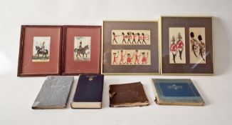 Framed prints showing the Royal Household Guards marching band, Beefeaters and horse guards, Cash'