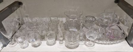 Stuart glassware to include wines, bowls and tumblers and other assorted glassware to include