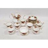 Royal Albert 'Old Country Roses' part tea service comprising of six cups, saucers, teapot, sugar