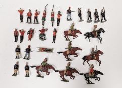 Collection of principally Britains lead model figures including cowboys and indians (1 box)