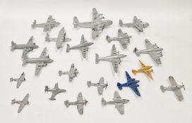 Large quantity of Dinky model airplanes to include Shetland, Viking, Four engined liner, etc