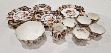 Shelley, late Foley, part tea service in Imari colours, reg nos. 115510 and 118301 to base,