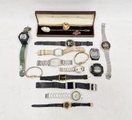 Quantity of assorted wristwatches to include Baby G, Timex, Accurist, etc, a silver-coloured metal