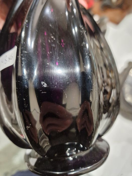 Royal Doulton clear glass bowl, 11m high approx. an amethyst glass decanter with twist relief, - Image 3 of 17