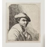 After Rembrandt van Rijn (Dutch, 1606-1669) - David Deuchar (Scottish, 1743-1808)  Man walking