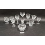 Quantity of assorted cut glass to include Thomas Webb, Tudor, Royal Doulton, Royal Brierley, and