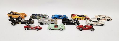 Quantity of playworn diecast model vehicles to include Corgi Toys 154 Ferrari Formula 1, Corgi