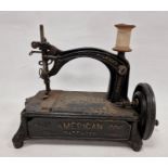 Vintage 19th century 'American' cast iron sewing machine
