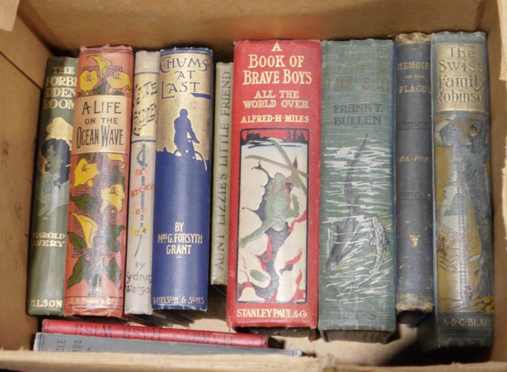 Quantity of Edwardian clothbound fiction to include: Low, C. E. 'Aunt Lizzie's Little Friend',