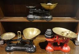 Three vintage metal scales to include Lebrasco, Fox Domestic and The Salter Staffordshire, including