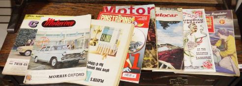 Quantity of 1950's car and bike magazines to include TT Guide, The Motorcycle, Motorcycling, Auto