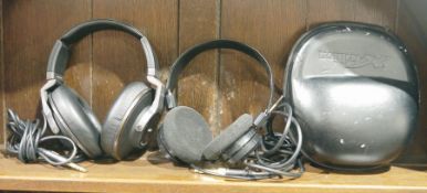 Pair of AKG K550 reference headphones and a pair of Gradolads 'The Prestige Series' AT headphones (