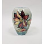 Moorcroft pottery vase, circa 1950's, of tapering ovoid form, tubeline decorated with the Dahlia