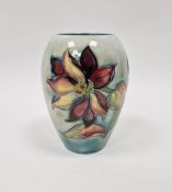 Moorcroft pottery vase, circa 1950's, of tapering ovoid form, tubeline decorated with the Dahlia