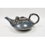 Toff Milway (b.1949) for Conderton Pottery, salt glazed Aladdin teapot, impressed potter's mark to