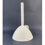 Julian Belmonte (b.1964) narrow necked earthenware vessel of inverted funnel form with handle in