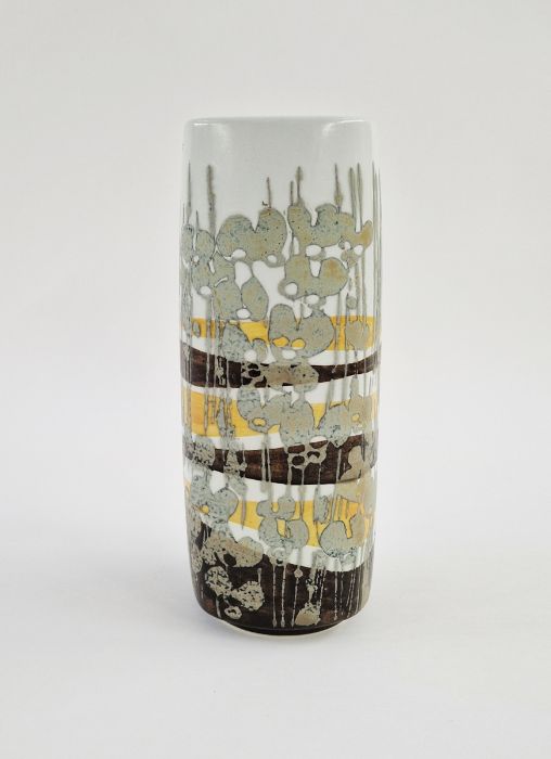 Ivan Weiss (b.1946) for Royal Copenhagen, a fajance vase, with stylised landscape decoration, - Image 4 of 6