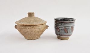 Bernard Leach for St. Ives Pottery 'Standard ware' lidded soup bowl, impressed mark to base,