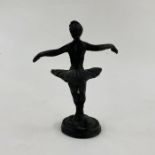 Small bronze ballerina, unsigned, approx. 11cm high