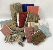 Quantity of  furnishing braids, tassels and trimmings, 'Purlette Artificial silk, col. 1305, made in