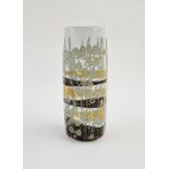 Ivan Weiss (b.1946) for Royal Copenhagen, a fajance vase, with stylised landscape decoration,
