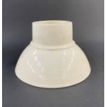 Julian Belmonte (b.1964) earthenware vessel with cream glaze, impressed potter's mark to base,