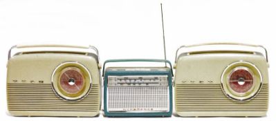 Three vintage radios to include a Nordmende transistor radio, a Bush transistor radio and another
