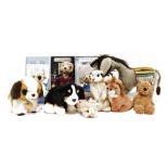 Quantity of children's soft toys to include three Compare the Market meerkats and other toys