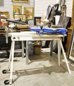 Record Power RSCM12 mitre saw on sliding stand