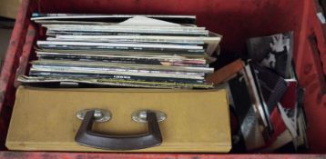 Collection of vinyl LPs mainly easy listening and classical, some pop includin Ramones 'Don't Come