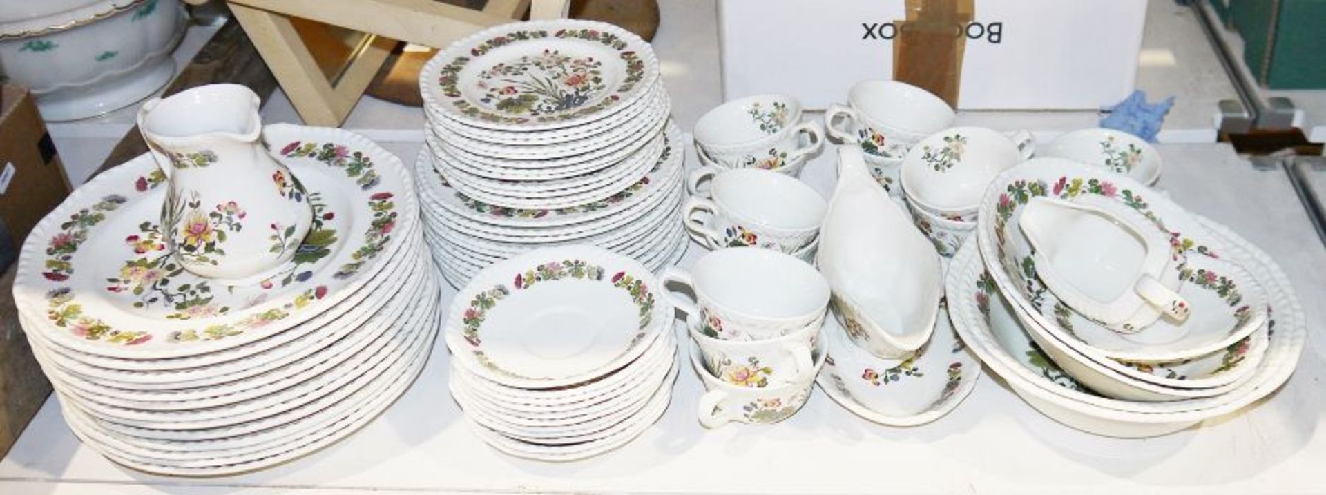 Adams "Country Matters", Real English ironstone part dinner service to include dinner plates, 12 - Image 2 of 2