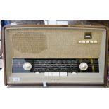 Vintage Philips early transistor radio, 52cm x 33cm x 22cm