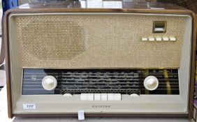 Vintage Philips early transistor radio, 52cm x 33cm x 22cm