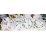Adams "Country Matters", Real English ironstone part dinner service to include dinner plates, 12