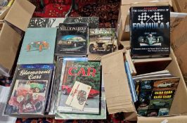 Box of Motoring related books to include Bishop George 'The Age of the Automobile', McGovren John '