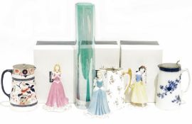 Three Royal Doulton Walt Disney showcase collection to include Sleeping Beauty, Cinderella and